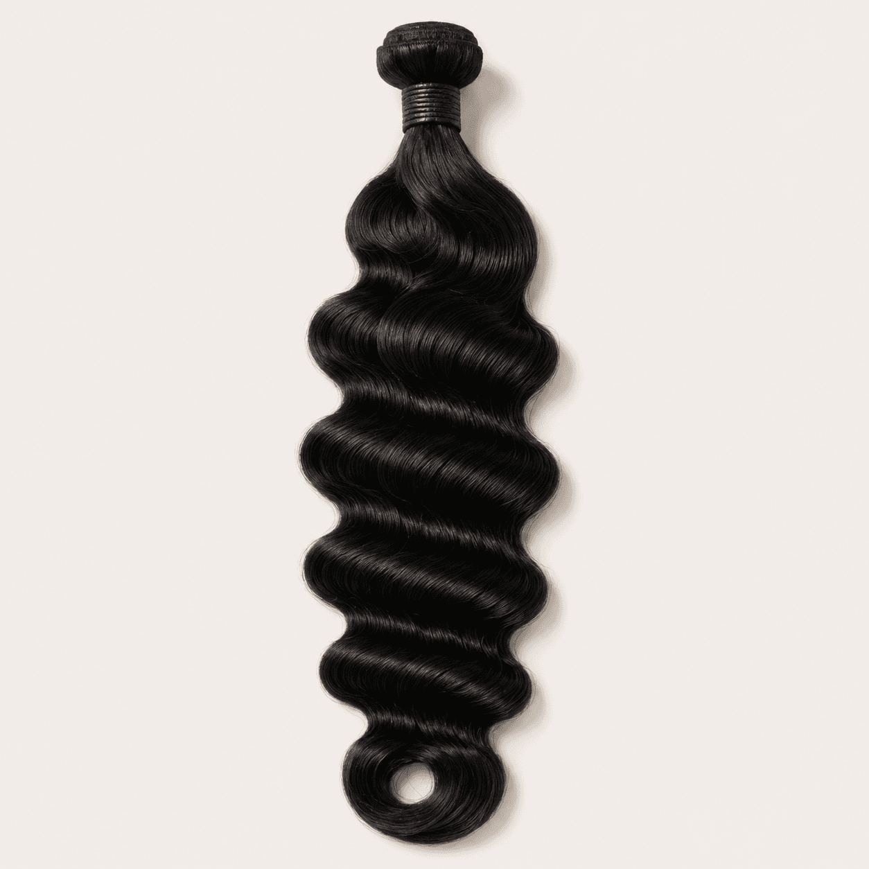 Loose Deep Curl Bundle - Natural Black — view 1